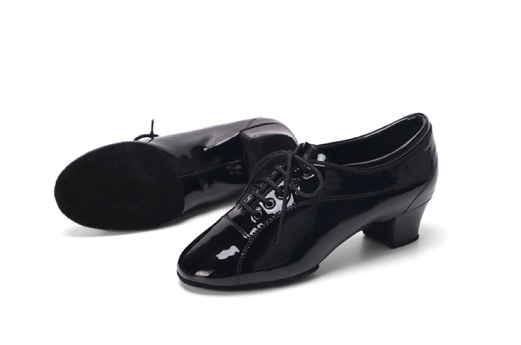 AILIANWU.L002BE BOYS LATIN PATENT LEATHER DANCE SHOES