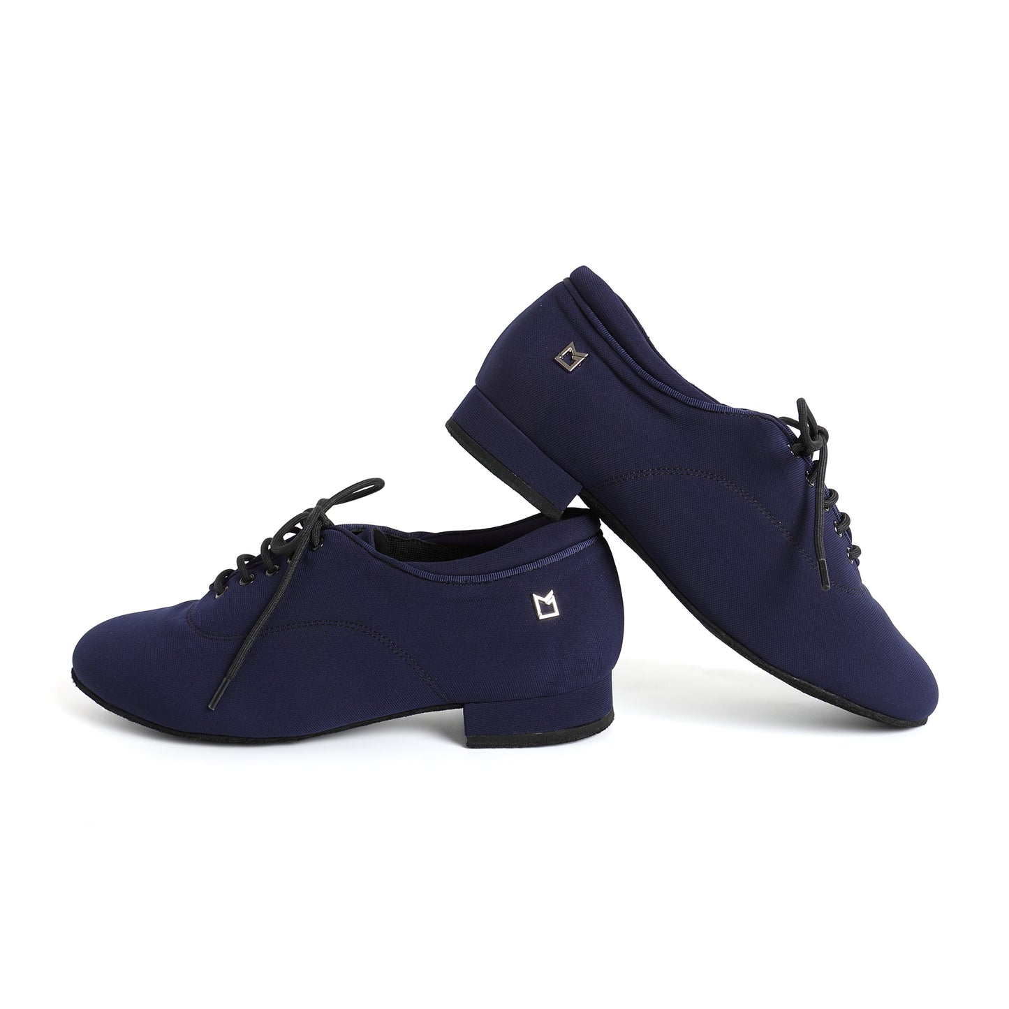 Dark Blue Fabric Men's Ballroom Dance Shoes