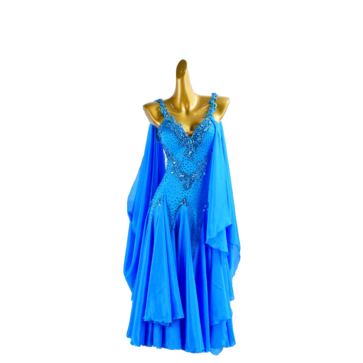 PERMINO.B023F  Sky Blue ballroom dance costume