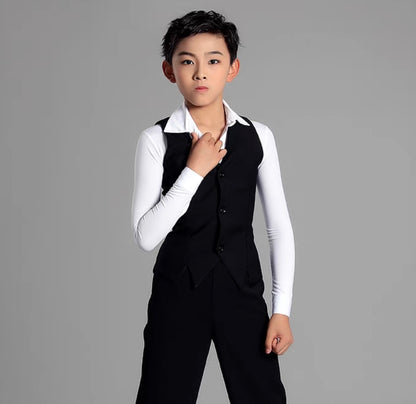 MLX.B8701 BOYS LATIN BALLROOM WAIST COAT