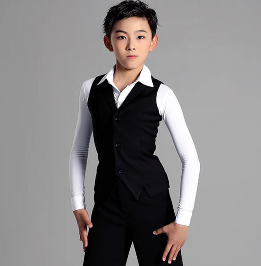 MLX.B8701 BOYS LATIN BALLROOM WAIST COAT