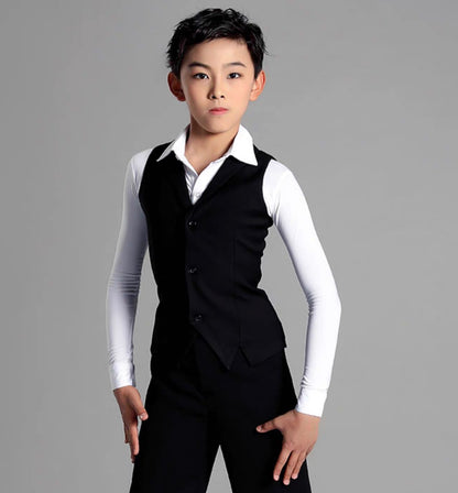 MLX.B8701 BOYS LATIN BALLROOM WAIST COAT